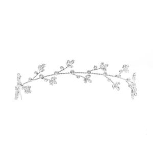Ivy Crystal Headpiece Sliver Color