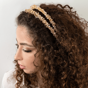 Champagne Chaos Twin Headpiece