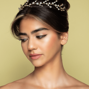 Ivy Crystal Headpiece Gold Color
