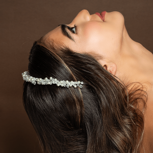 Crystal Chaos Small Headpiece Sliver Color