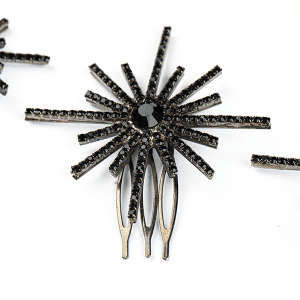 Starlight Black Hair Comb